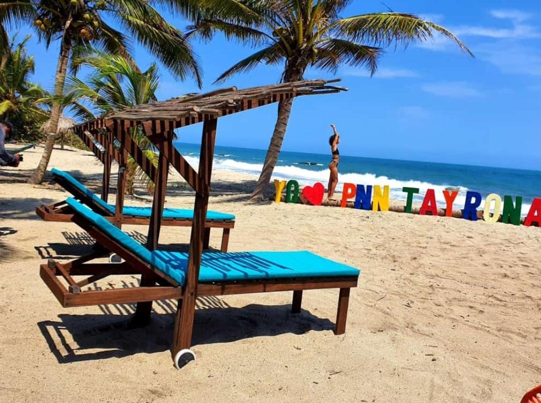 엘 자이노 Camping Castilletes Parque Tayrona B&B 외부 사진