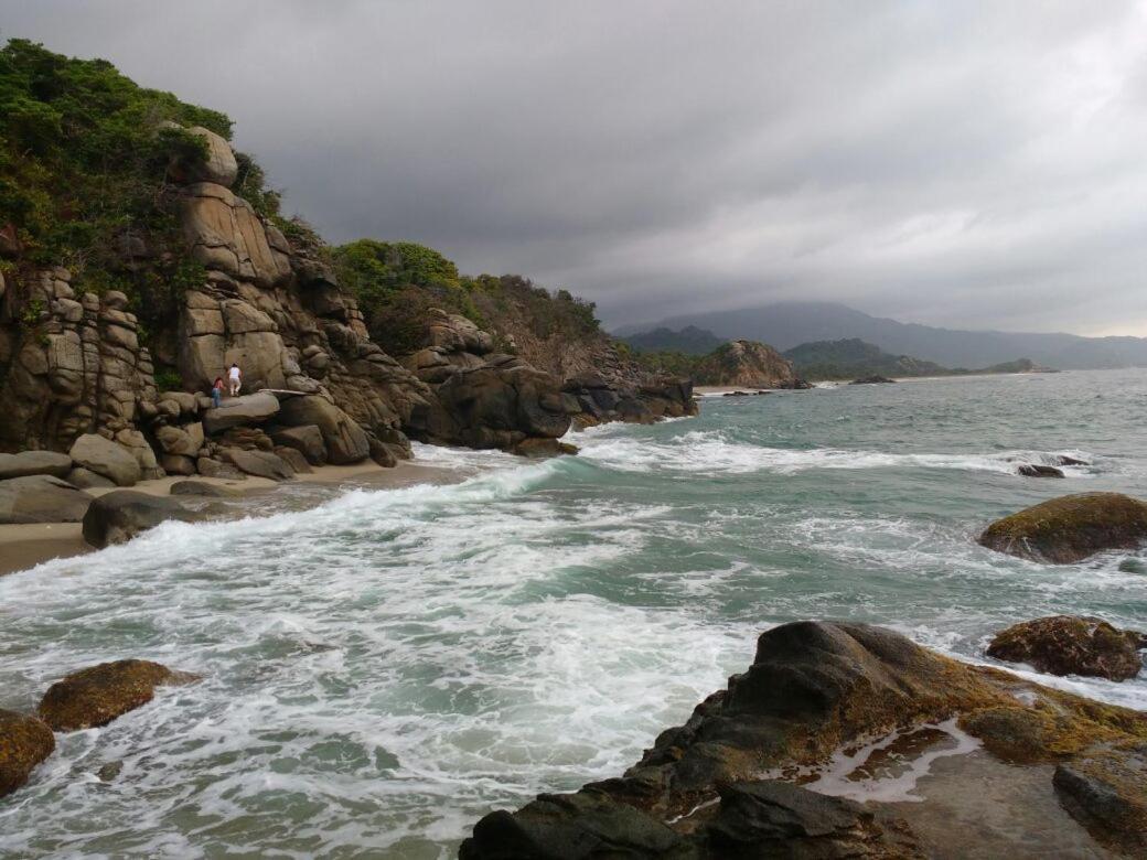 엘 자이노 Camping Castilletes Parque Tayrona B&B 외부 사진
