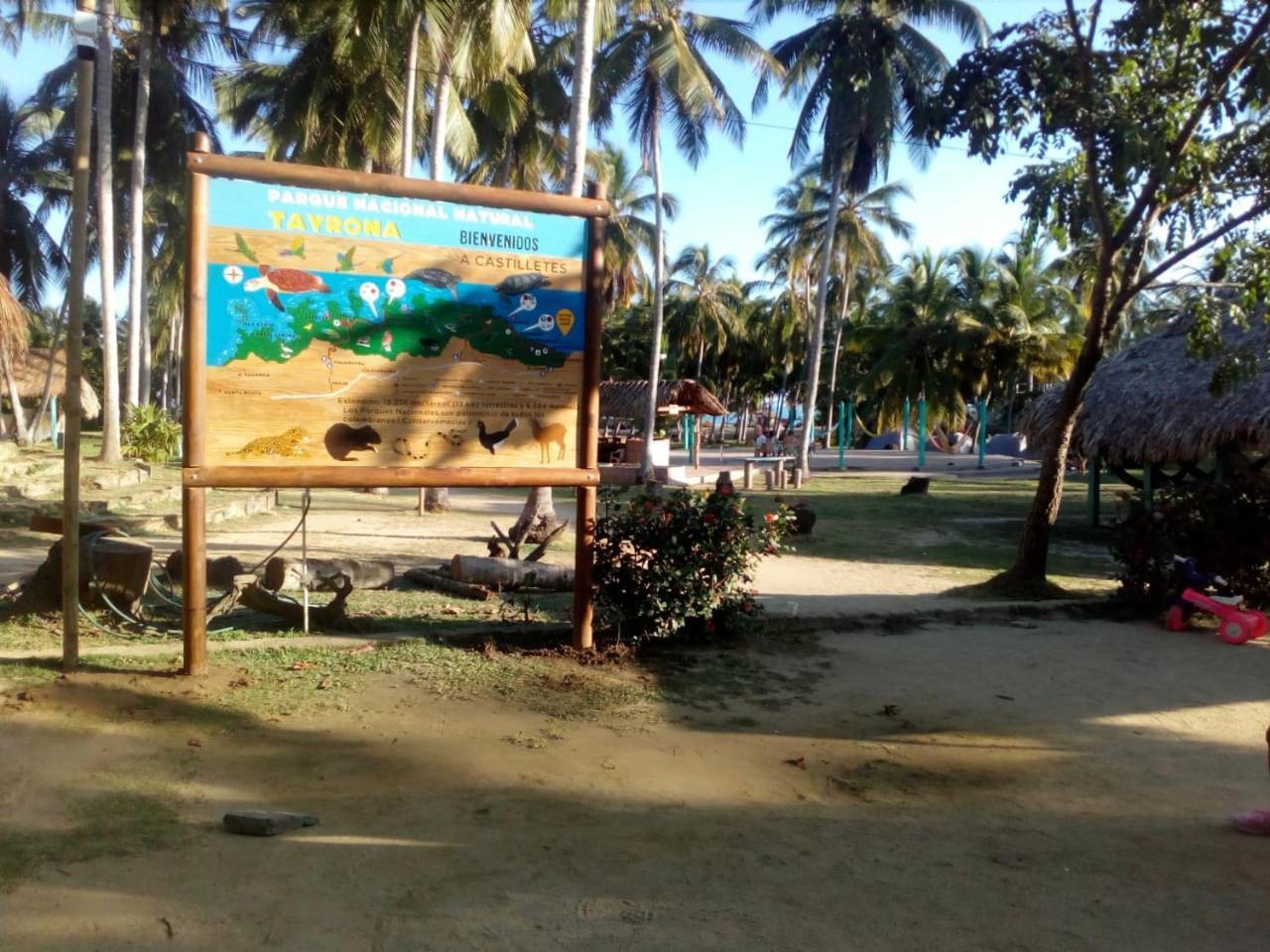 엘 자이노 Camping Castilletes Parque Tayrona B&B 외부 사진